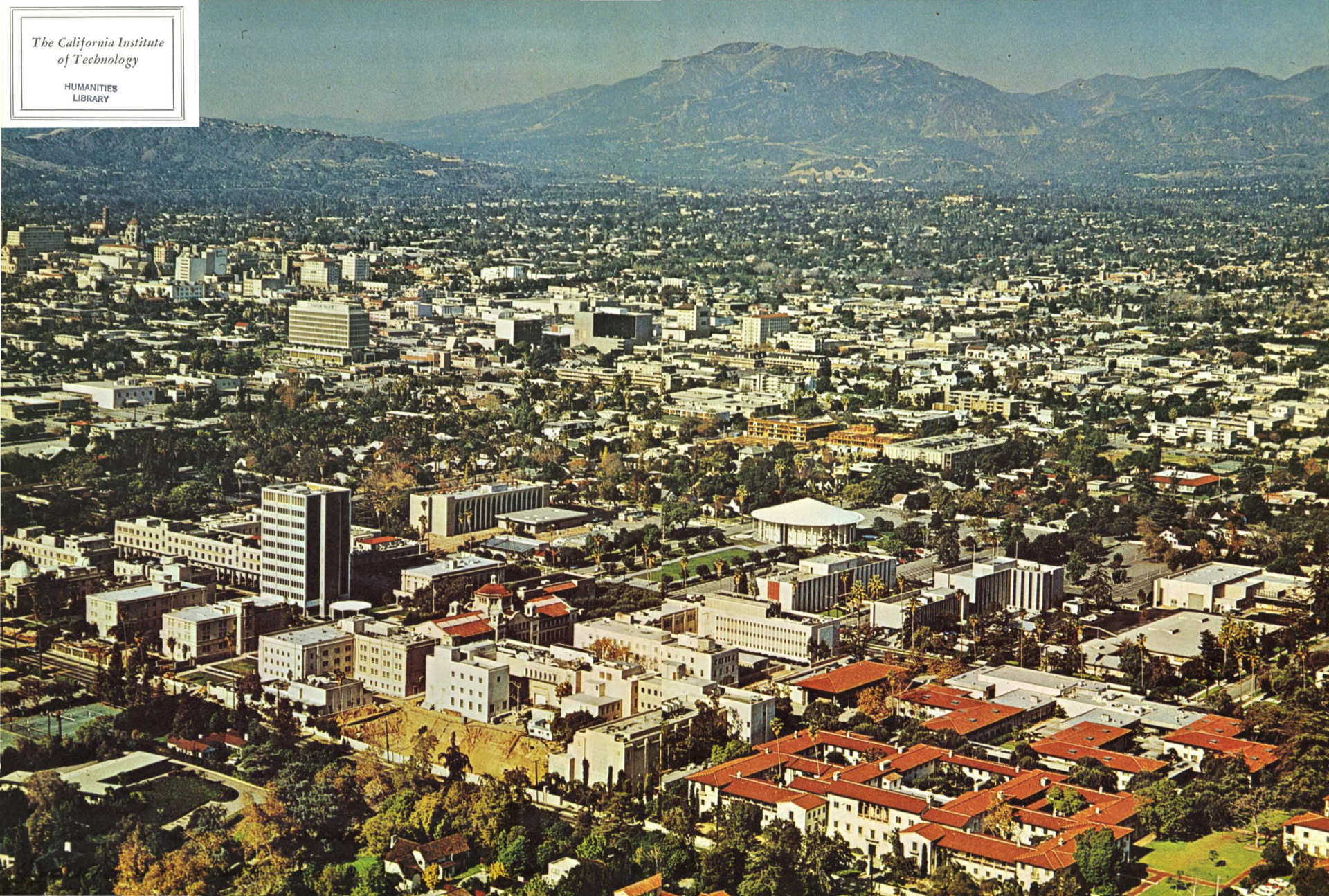 Aerial view of the California Institute of Technology