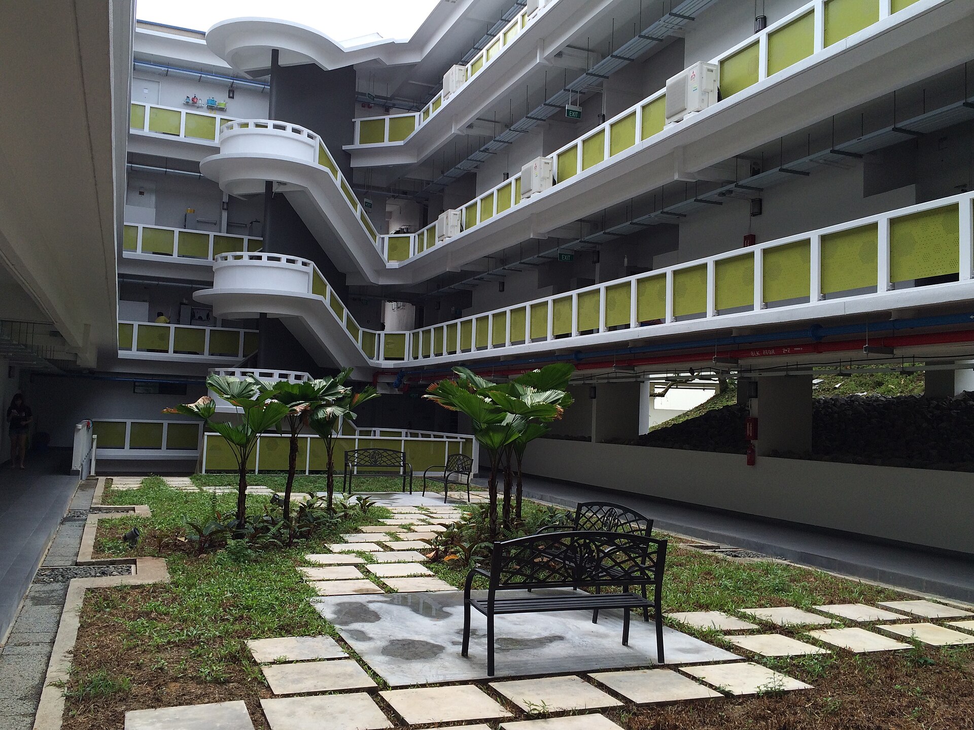 A residential hall in Nanyang Technological University