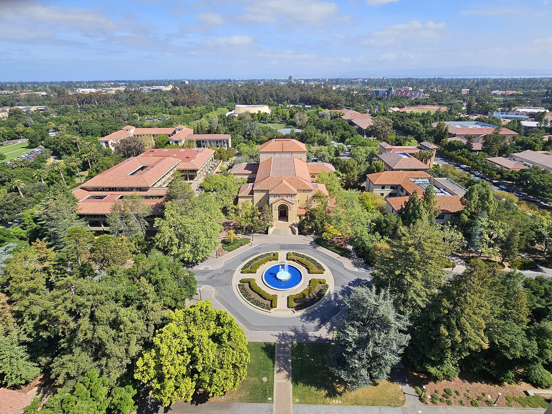 Views of Stanford University campus from Hoover Tower