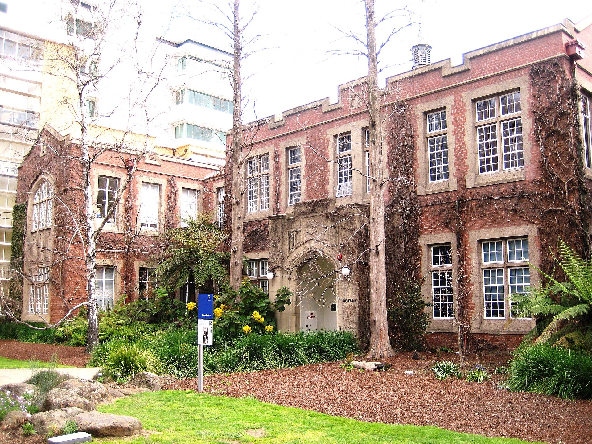 Botany Building (1928) in the Parkville Campus of The University of Melbourne