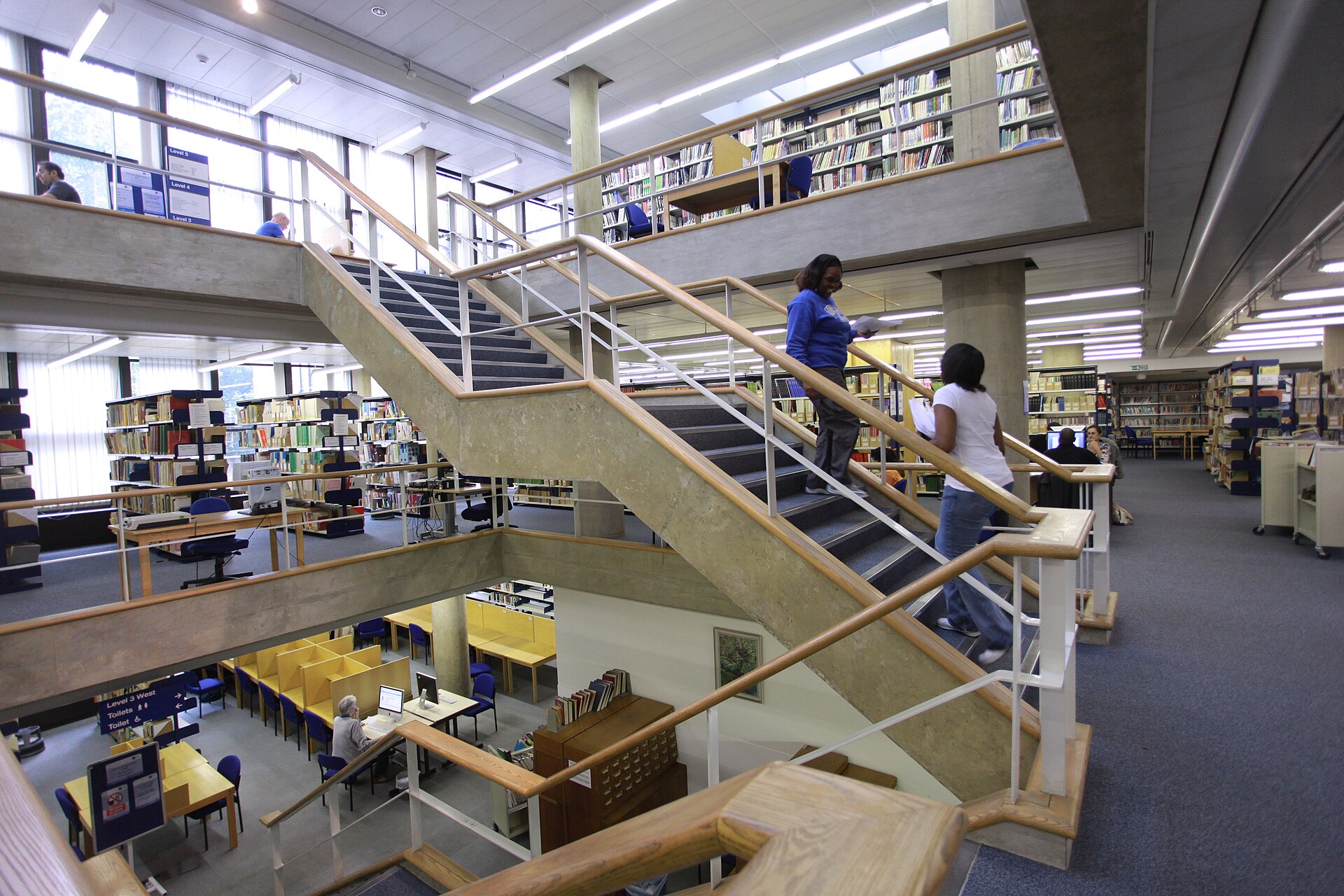 The Institute of Education's Newsam Library, the largest education library in Europe.