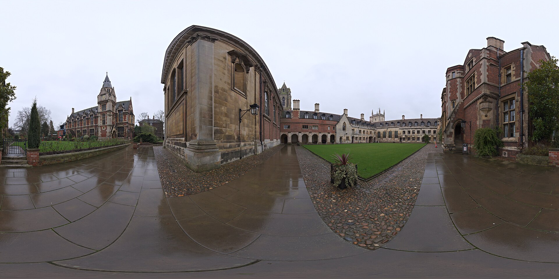 Panorama vom Areal der University of Cambridge.