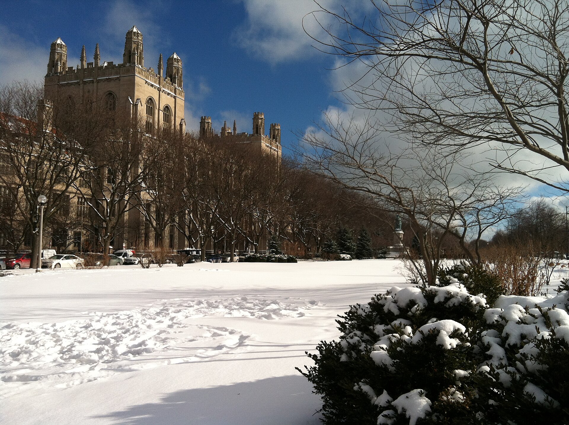 Harper Library from the Midway Plaisance